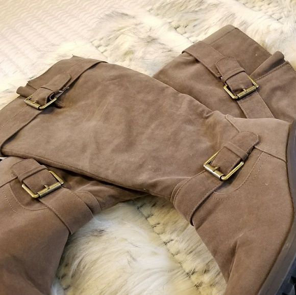 Lane Bryant Tan Suede Boots - Picture 2 of 4